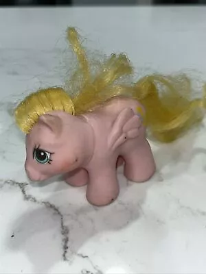 My Little Pony G1 Newborn Baby Nibbles Pink Pegasus 1987 Hong Kong • $5