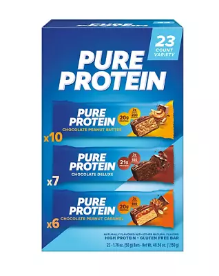 Pure Protein Bars Variety Pack (23 Ct.)  Best Price And Free Shipping • $41.09