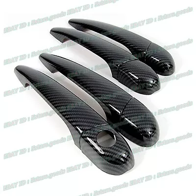 Carbon Fiber Side Door Handle Cover Trim For 99-05 BMW 3 Series E46 Sedan Wagon • $30