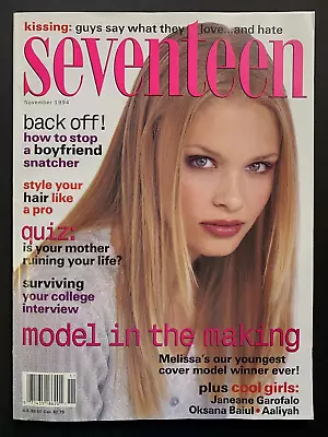 SEVENTEEN Magazine November 1994 Oksana Baiul Jared Leto Aaliyah • $33