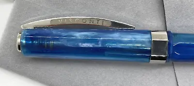 Visconti Opera Demo Carousel Blue Cotton Candy Resin Rollerball Pen Palladium Tr • $239