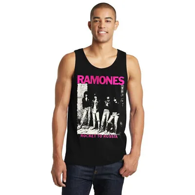 RAMONES ROCKET TO RUSSIA PUNK ROCK Band Black Tank Top Men's Sizes • $16.99