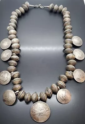 Old Native American Necklace Mercury Dimes Walking Liberty • $999