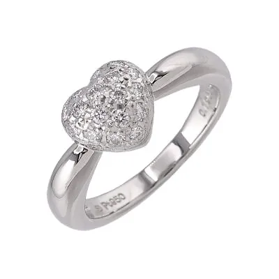 MIKIMOTO Diamond 0.19ct Ring Platinum Size4.75-5(US) 90216772 • $440