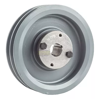 Cast Iron 6  Dual Groove Belt A Section 4L Pulley With 7/8   Sheave Bushing • $59.95