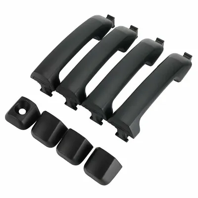 Set Of 4 Exterior Door Handles Black Fit For 2007-2018 Toyota Tundra 69210-0C010 • $35.77