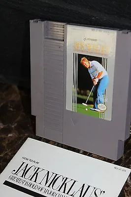 $5.99 • Buy NINTENDO GAME~ JACK NICKLAUS  CARTRIDGE AND INSTR BOOK GOLF Last Chance