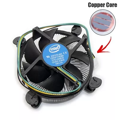 Intel Copper Core I3 I5 I7 Socket LGA 1150 1155 1156 New CPU Fan Heatsink Cooler • $12.99