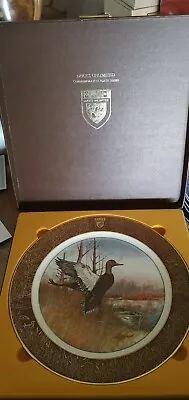 R.j. Mcdonald Ducks Unlimited Stamp Numbered Plate Commemorative Black Duck Case • $199