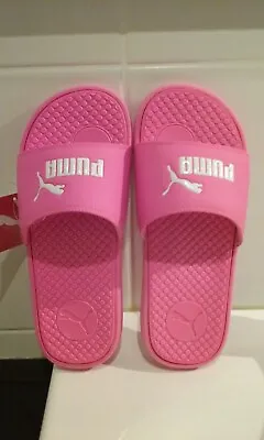 $27 • Buy PUMA Cool Cat Sports Slide, 8 / 39, Knockout PINK, Contured Footbed, BN, Auth