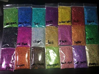 0.2MM Holographic Hexagon Fine Glitter You Choose Color Nail Art USA • $188