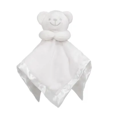 Soft Touch White Bear Comforter With Satin Back • £5