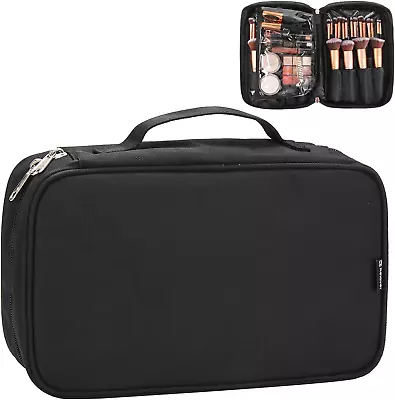 Makeup Brush Bag Makeup Brush Organizer Cosmetic Bags Makeup Artist Case With B • $9.53