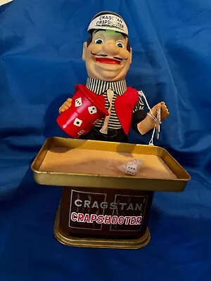 Gragstan Crapshooter Working Battery Operated Vintage Toy 1950's With Two Dice. • $50