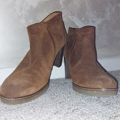 Gabor Ankle Boots Brown Suede Size UK 8 (EU 41) VGC • £30