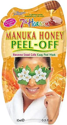 5 Packs 7th Heaven Manuka Honey Easy Peel Mask Rejuvenating Jasmine & Aloe Vera • £5.99