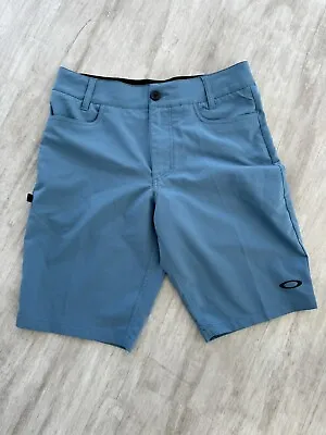 Men’s Oakley Wet/Dry Shorts Golf Athletic Blue GUC 30 • $19.99