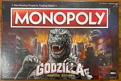 $30 • Buy BRAND NEW! SEALED! Godzilla Monster Edition Monopoly Board Game