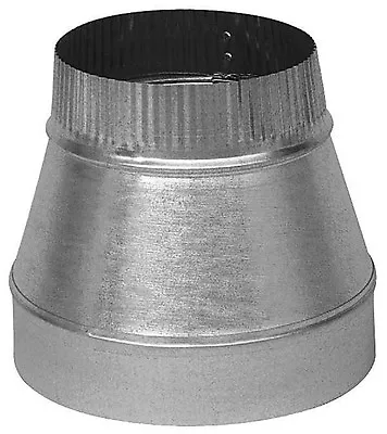 Imperial 5  Dia. X 4  Dia. Galvanized Steel Stove Pipe Increaser 24 Gauge GV1416 • $18.99