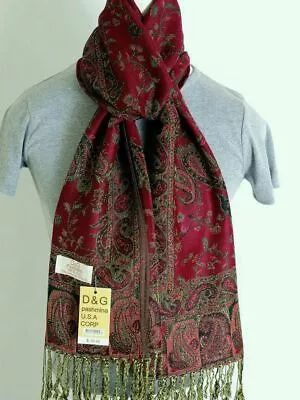 DG Pashmina Scarf Wrap Scarves Paisley Many Color.Cashmere Silk*Soft Women's • $12.99