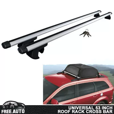 Universal Roof Rack Cross Bar Luggage Carrier Aluminum 135cm 53  Adjustable • $62.99