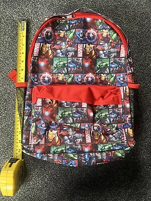 Marvel Avengers Kids Backpack Boys Rucksack For School Travel Medium New • £16.50