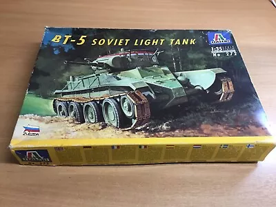 Italeri No 272 BT-5 Soviet Light Tank 1/35 Scale Plastic Model Kit Boxed • £12.99