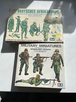 1/35 Scale Military Model Kits Tamiya And Revell German Soldiers  • £2.50