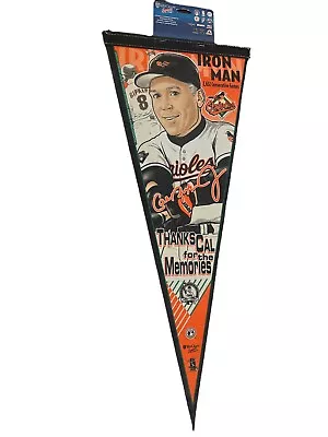 Wincraft Sports Vtg 2001 MLBP Baltimore Orioles Iron Man Cal Ripken JR Pennant • $18.99