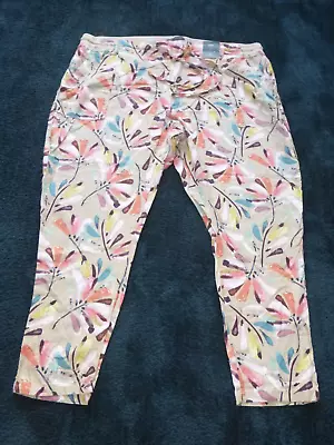 Ladies Per Leg Linen Mix Trousers From M&S Size 22 BNWT • £6