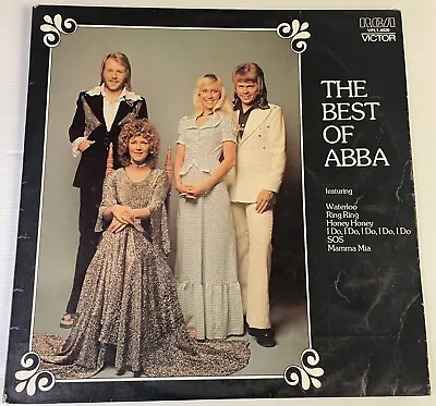 The Best Of ABBA Vinyl Record  12” 33 RPM VPL1-4020 RCA Victor 1975 Yellow Label • $27.29