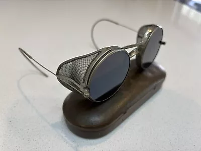 STEAMPUNK VINTAGE WILLIAMS SAFETY GOGGLES W/Polarized Nonprescription Lenses • $40