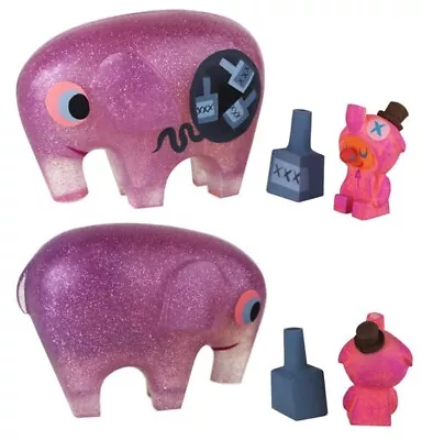 Amanda Visell ⭐️ Clear Sparkly Pink Elephant And Drunky ⭐️ LE 25 ⭐️ NEW • $179.99