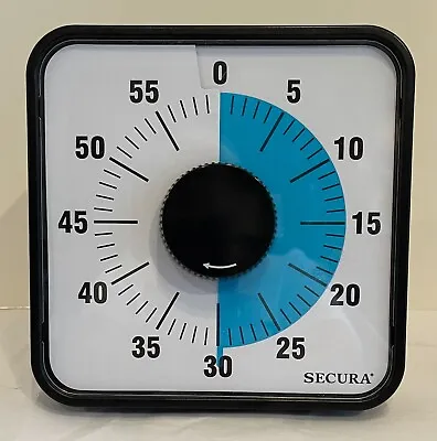 Secura 60-Minute Visual Countdown Timer 7.5  Oversize Classroom Visual Timer • $19.99