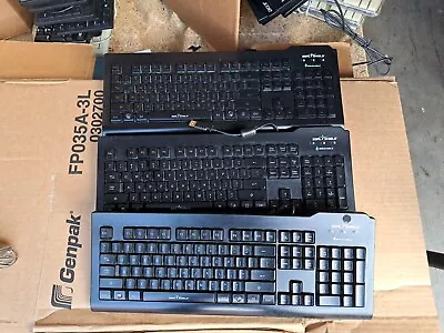 Set Of 3 Seal Shield  Waterproof Keyboards USB Black  Medical Grade SSKSV207 R3 • $35