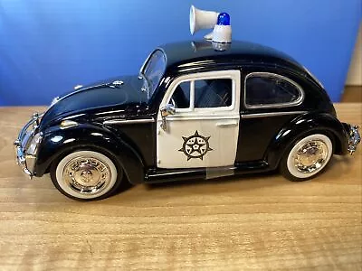 Motormax 1966 Volkswagen Beetle Police 1/24 Diecast Model Car 79578 • $12.99