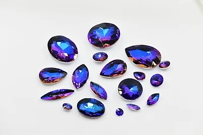 Blue Light Rhinestones Navette Rivoli Teardrop Diamond Jewelry Accessories • $7.11