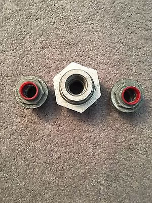 Lot Of Two (2) 1/2-Inch Myers Hubs And One (1) 1/2-Inch Coupling • $10.99