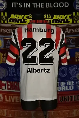 4/5 Hamburg Hamburger SV Adults XL #22 Albertz 1995 Football Shirt Jersey Trikot • £107.99