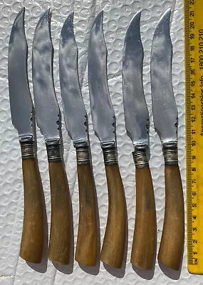 6 X Gee & Holmes Ltd. Sheffield England Steak Knives • $50