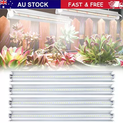 5000kWhite Full Spectrum LED Grow Light T5 Plant Light Strips V-shaped Reflector • $31.39