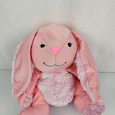 Moshi Pink Bunny Microbead Plush Furry Ear Tummy Brentwood Originals 12  Squishy • $34.49