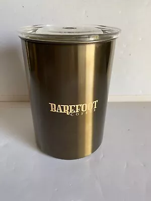 Barefoot Airscape Brushed Stainless Steel Coffee Vacuum Storage Container 60oz • $19.95