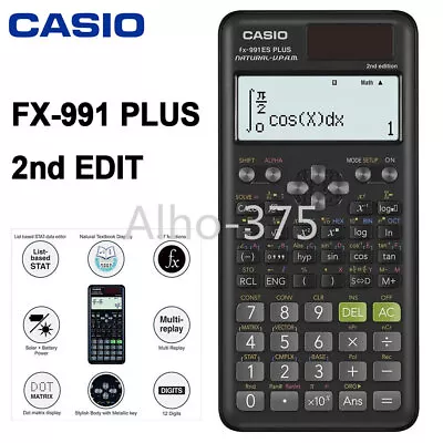 CASIO FX-991ES Plus 2nd Edit Functional Scientific 10+2Digit Calculator Student • $26.29