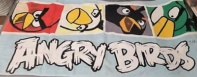 £11.82 • Buy Angry Birds Beach Pool Bath Towel Blue Green Red Lake Kids Bathroom Fun