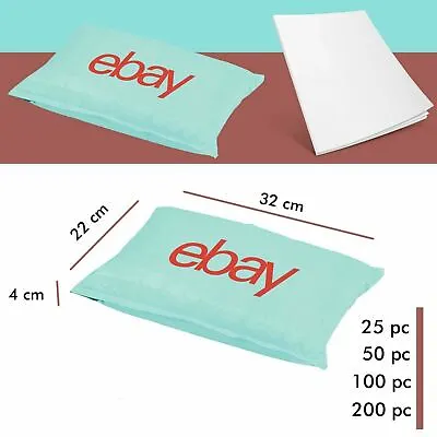 EBay Branded Packaging Padded Bubble Plastic Mailers 22cm X 32cm 4cm Lip • £11.41