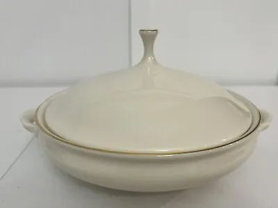 Lenox Mansfield Vintage Covered Casserole/Vegetable Bowl Ivory With Gold Trim • $69.99