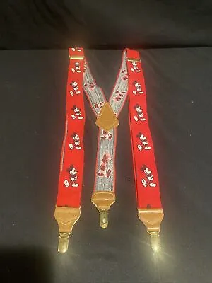 Walt Disney Mickey Mouse Adult Suspenders By JG Hook • $20
