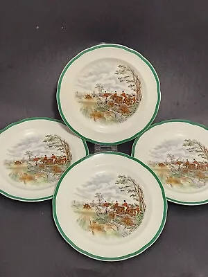 (4) Spode England THE HUNT J.F. Herring THE CRY Dinner Plates- 10 5/8  • $182.15