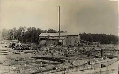Superior Wisconsin WI Studio Saw Mill Logging Made By Greenfield C1910 RPPC • $19.99